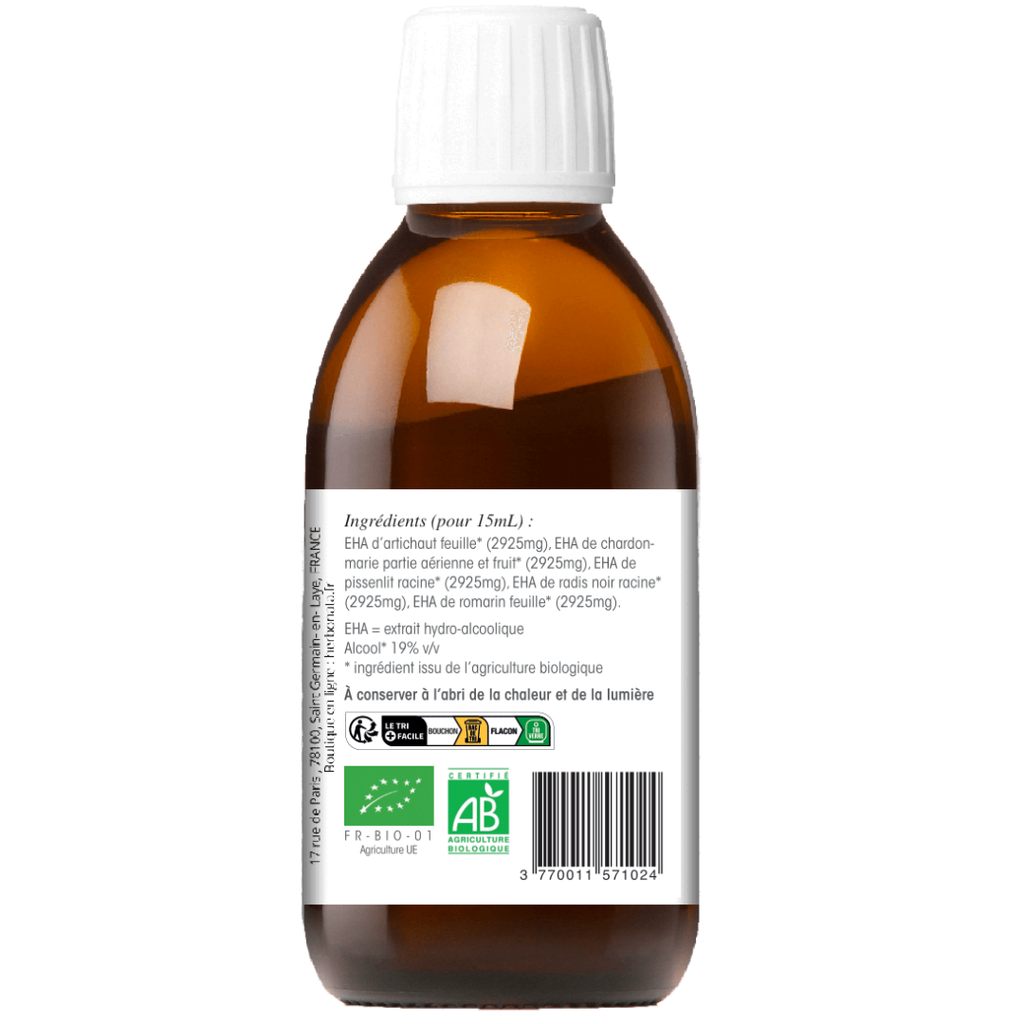 Concentré de plantes Foie - Vésicule Bio - 200 ml