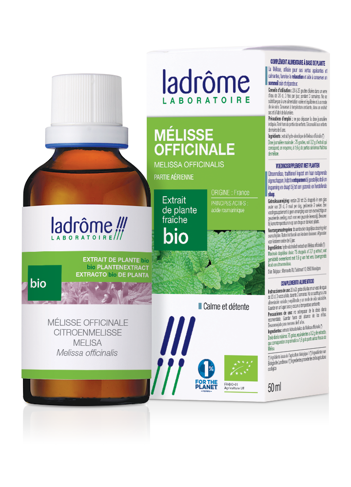 Extrait de plante fraîche Mélisse Bio - 50 ml