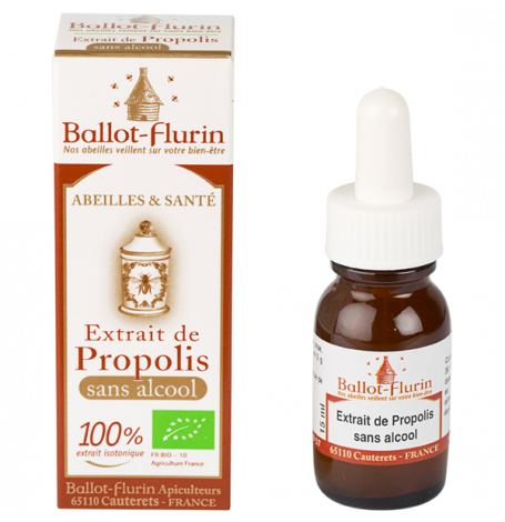 Extrait de Propolis sans alcool Bio - 15 ml