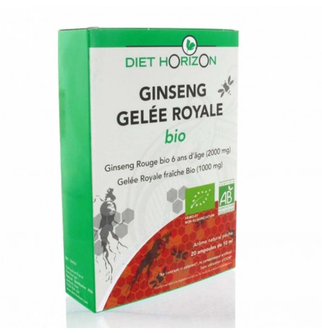 Ginseng gelée royale Bio - 20 ampoules