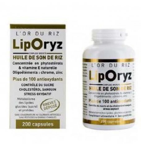Liporyz, huile de son de riz - 100 capsules