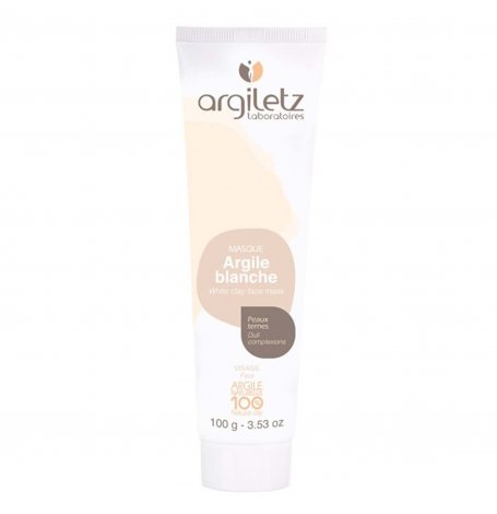 Masque en tube : Argile Blanche prête à l'emploi - 100 g