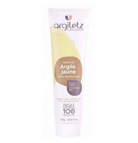 Masque en tube : Argile Jaune prête à l'emploi - 100 g