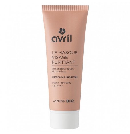 Masque visage purifiant peaux normales à grasses Bio - tube 50 ml