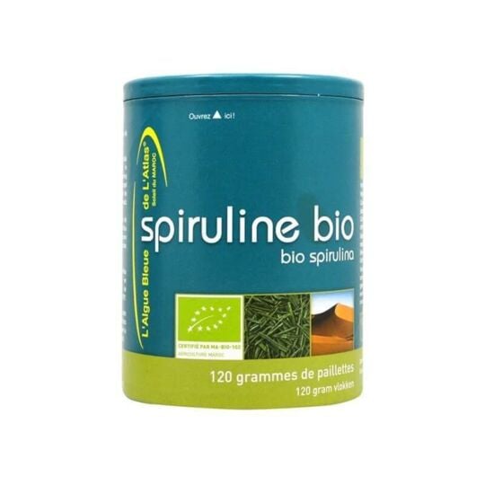 Spiruline en paillettes Bio - boite 120 g