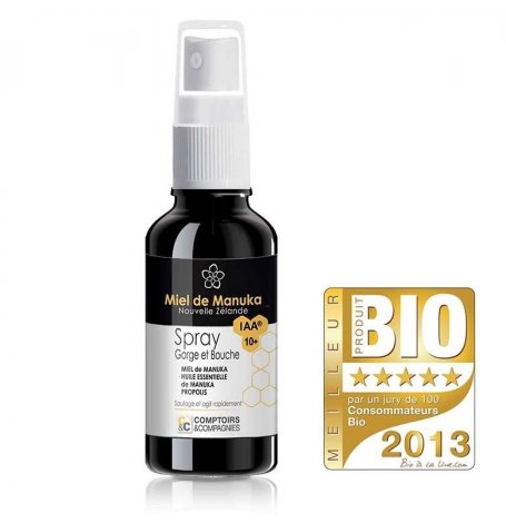 Spray gorge Bio Miel de Manuka IAA 10+ - 25 ml