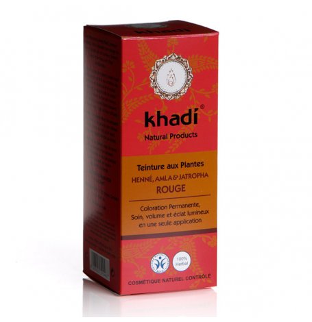 Teinture aux plantes Henné Amla & Jatropha rouge - 100 g