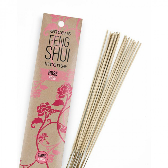Terre, Rose - Encens Feng Shui 20 bâtonnets