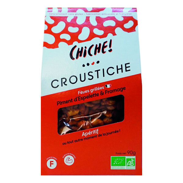 Chiche Feves grillées au frommage & piment d'espelette