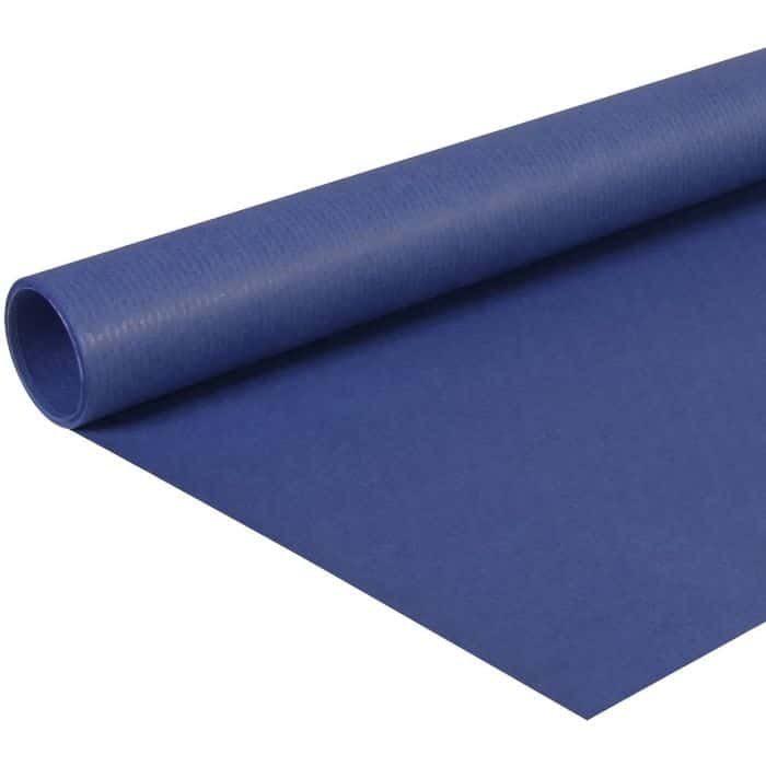 Papier cadeau Kraft Bleu France - 3m 65g