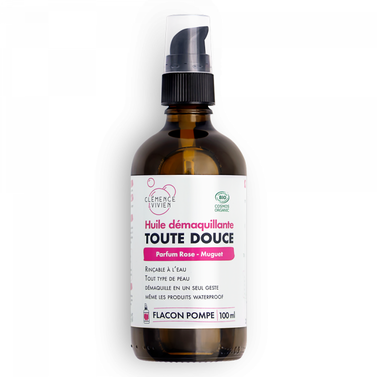 Huile démaquillante rinçable Toute Douce Rose Muguet - 100 ml