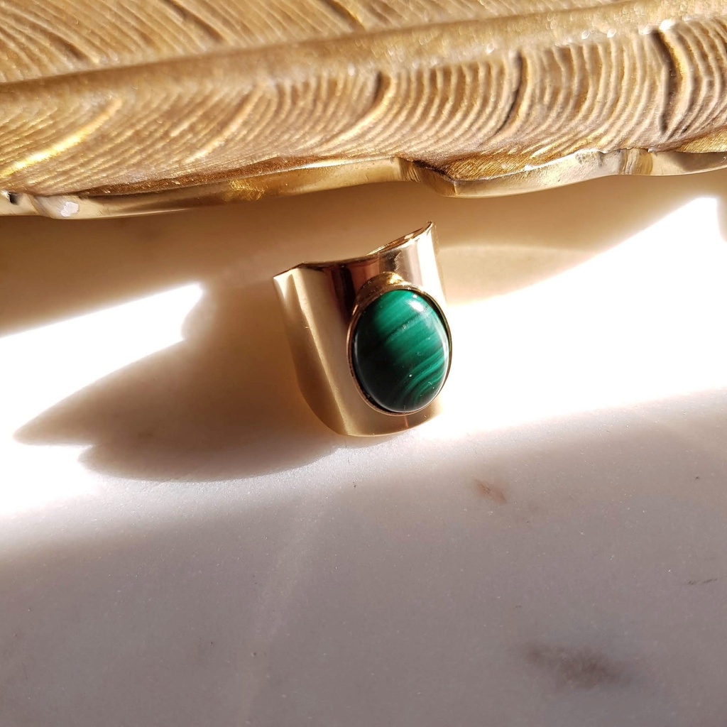 Bague Caroline Malachite