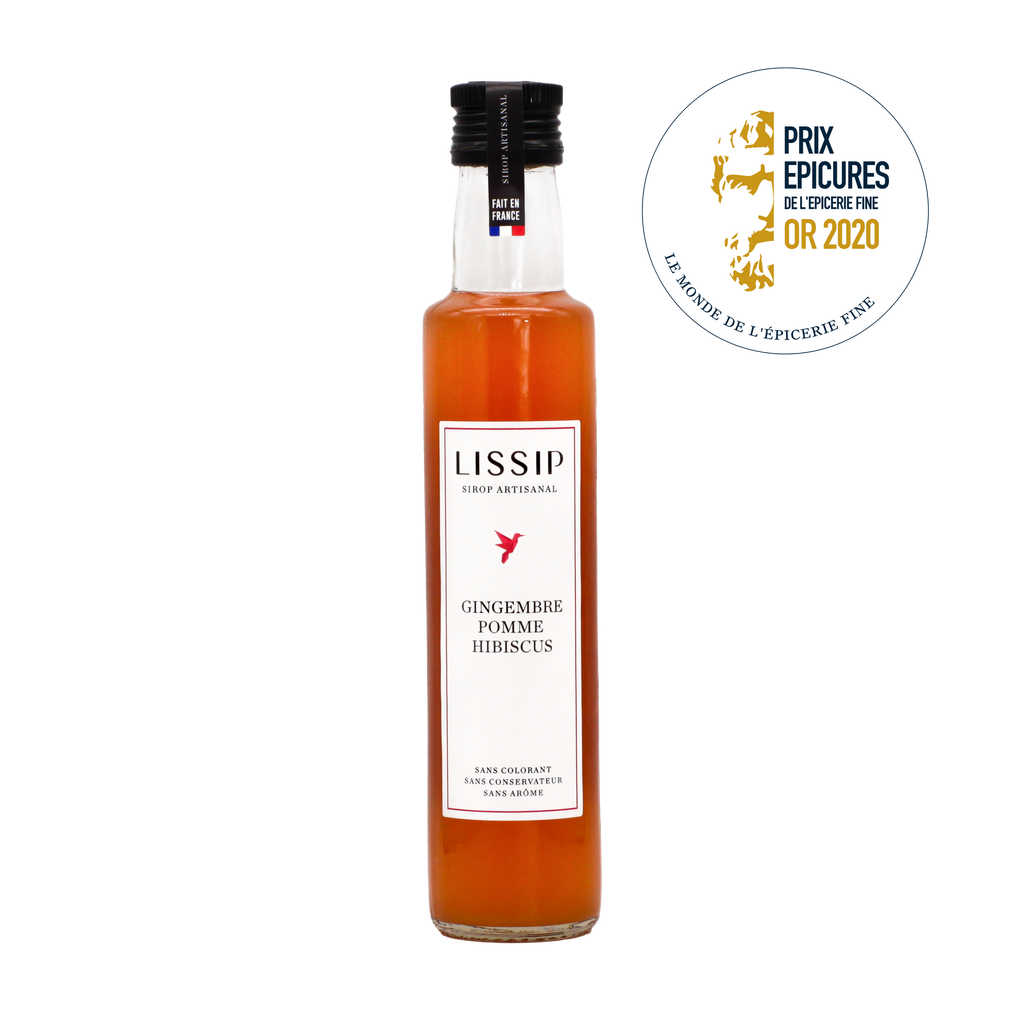 Sirop Gingembre Pomme Hibiscus - 250 ml