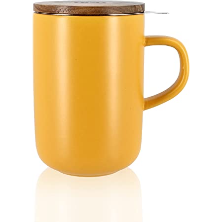 Tasse Jaune mangue avec filtre - 475 ml