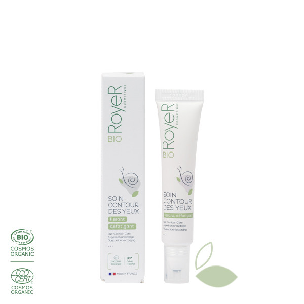 Soin contour des yeux à la bave d'escargot Bio - roll bille 15 ml