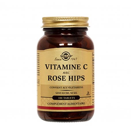 Vitamine C avec Rose Hips 500mg - 100 tablettes