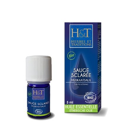 Huile essentielle de Sauge sclarée Bio - 5 ml