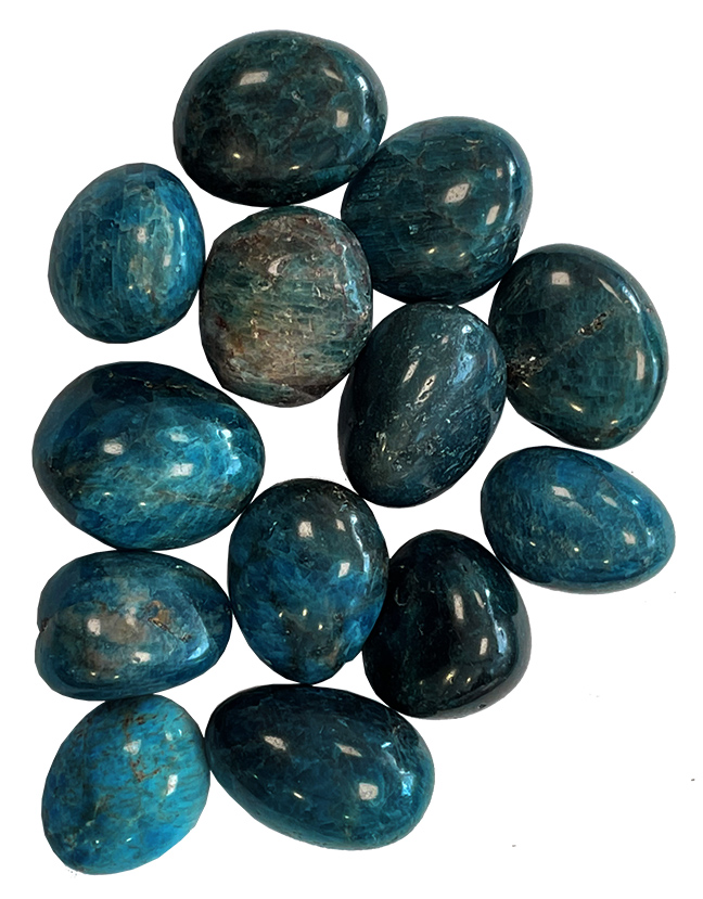 Apatite A pierres roulées