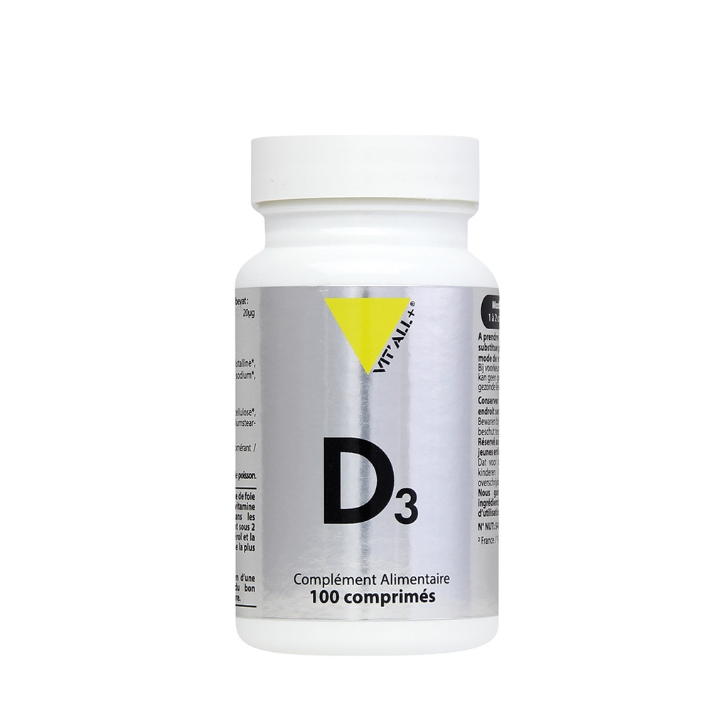Vitamine D3 2000UI Cholécalciférol 50mcg - 100 cap