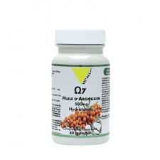 Huile d'Argousier Omega 7 muqeuses sèches - 60 capsules