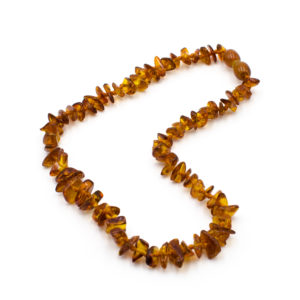 COLLIER AMBRE BEBE ENFANT - JAUNE MIEL