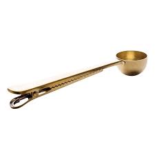 Cuillère à café avec pince de fermeture - Or