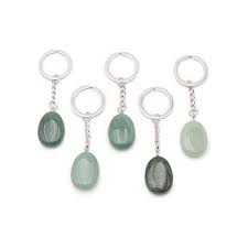 Porte clé Aventurine Verte - Chance & Sérénité