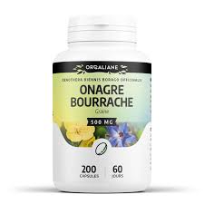 Onagre + Bourrache - 200 capsules d'huile