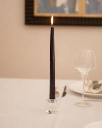 Bougies flambeaux - Noir