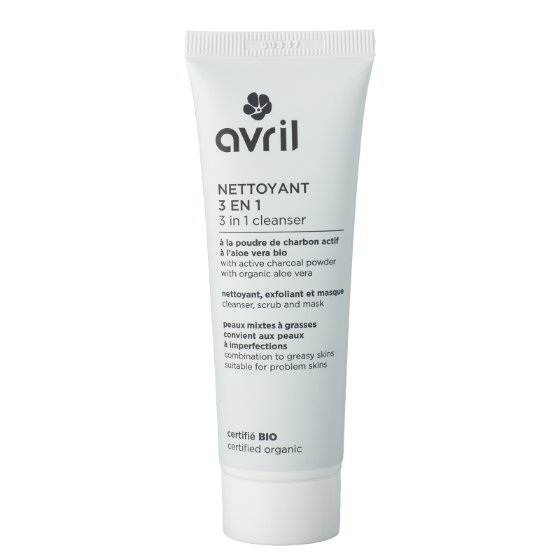 Nettoyant 3 en 1Bio - Nettoyant, exfoliant et masque - 50 ml