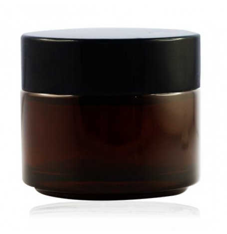 Pot pour crèmes en verre ambré - 60 ml