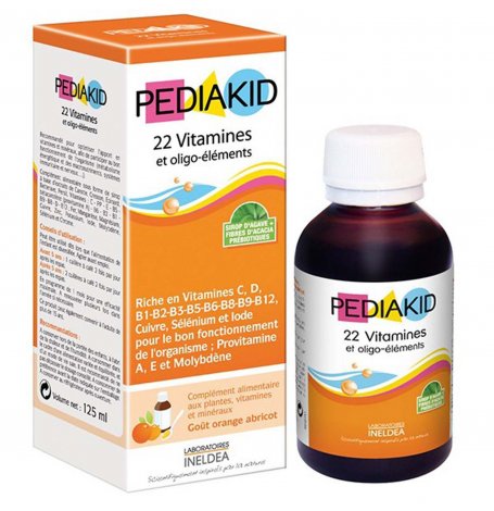 22 Vitamines et Oligo-éléments Pediakid - 125 ml