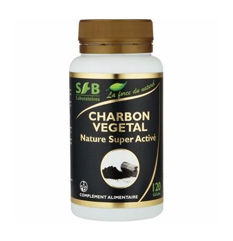 Charbon végétal super activé nature - 120 gelules