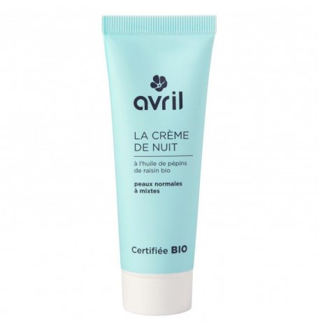 Crème de nuit peaux normales et mixtes Bio - tube 50 ml