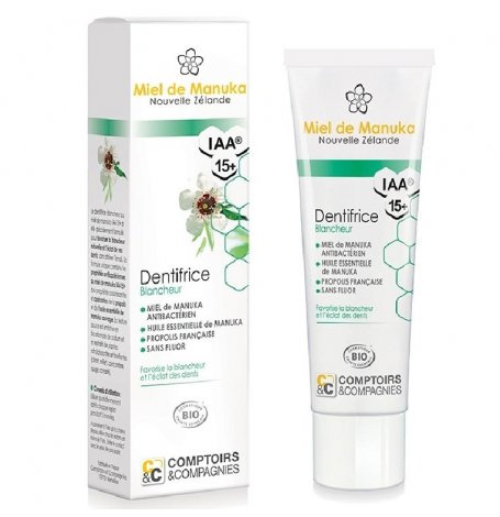 Dentifrice blancheur au miel de manuka IAA15+ Bio - 75 ml