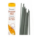 Encens végétal Geranium, Anis - 30 bâtonnets