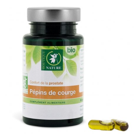 Huile de Pépins de courge Bio - 60 gelules végétales