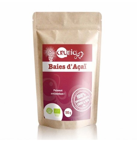 Baies d'Acai poudre Bio - CruBio - 100 g