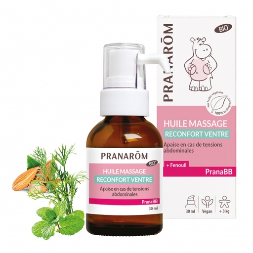 Huile de Massage Bébé Réconfort Ventre Bio - 30 ml