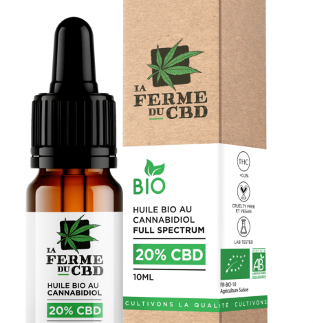 CBD 20% - Huile au cannabidiol Bio - 10 ml