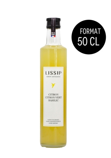 Sirop Citron Jaune Basilic Citron Vert