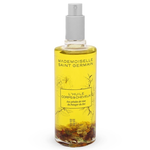 Huile corps & cheveux aux pétales de rose - 125 ml