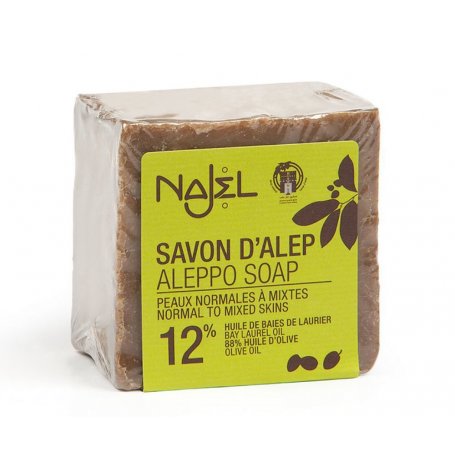 Savon Alep 12% 185g - peaux normales à mixtes