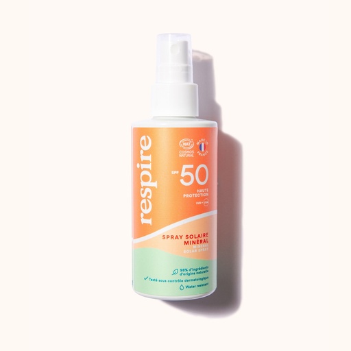 Spray solaire naturel & minéral SFP 50+ - 120 ml