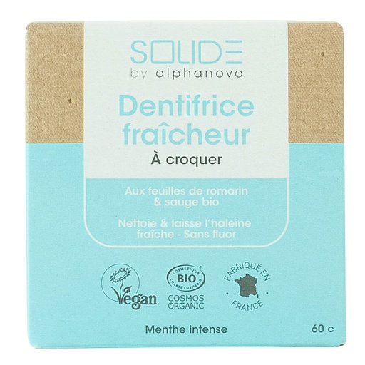 Dentifrice fraicheur à croquer - 60 cp
