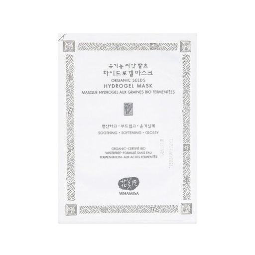 MASQUE HYDROGEL AUX GRAINES BIO FERMENTÉES 33 GR - WHAMISA