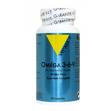 Omega 3 6 9 Lin bourrache poisson - 50 capsules