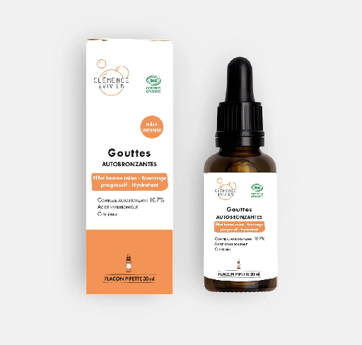Gouttes autobronzantes hale intense Bio - 30ml