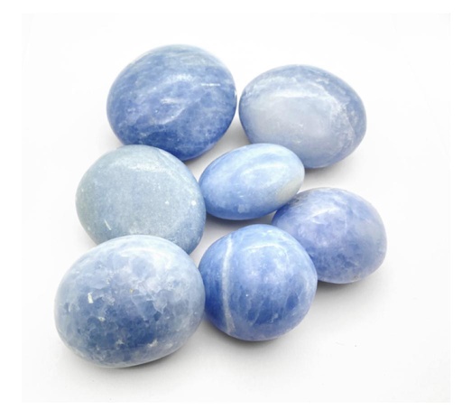 Galets XL Calcite Bleue Roulés