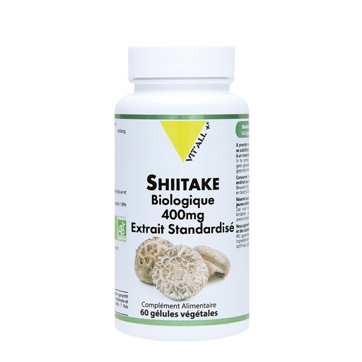 SHIITAKE BIO 400 mg -  60 gélules végétales